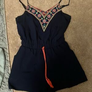Cute navy blue romper